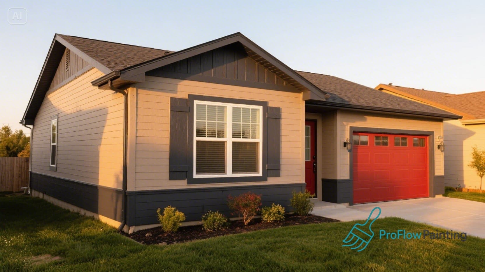 Beautifully painted residential property with premium finish